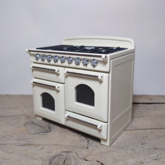 1:12 Scale Dollhouse Miniature Vintage Double Oven Stove Cooker -  for Miniature Kitchen