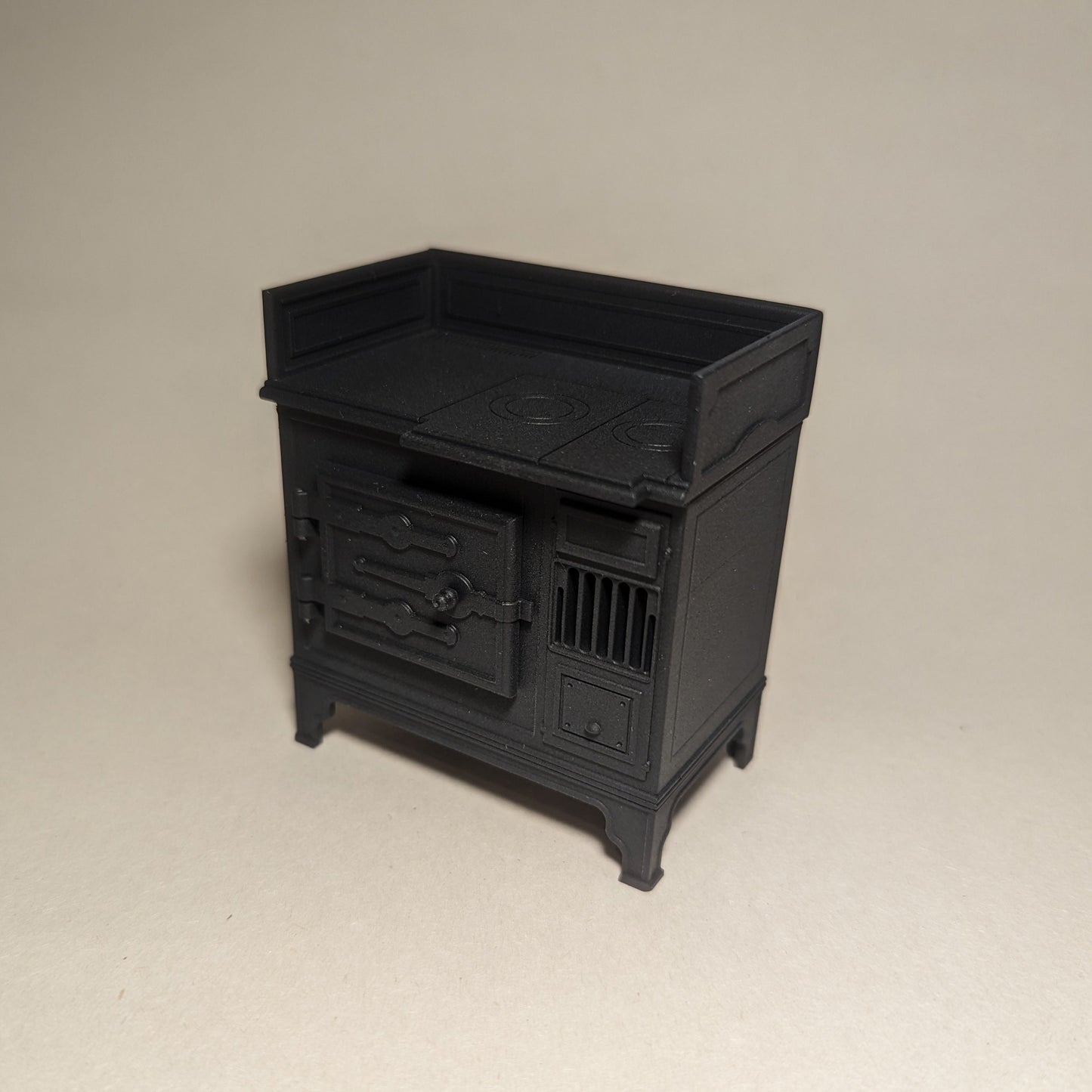 1:12 1920s Falkner Stove Oven - Cast Iron Style Cooker Miniature