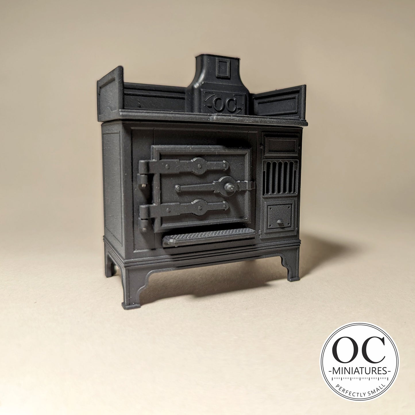 1:12 1920s Falkner Stove Oven - Cast Iron Style Cooker Miniature